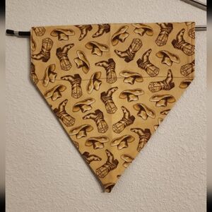 LARGE Cowboy Boot and Hat Dog Bandana
